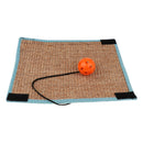 Sisal Cat Scratch Pad Cat Kitten Scratch Mat with Yellow Ball