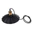 Industrial Black Metal Lotus Lampshade Vintage Retro Ceiling Chandelier Pendant Light, for Modern Loft Bar Cafe Living Room, E27