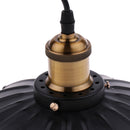 Industrial Black Metal Lotus Lampshade Vintage Retro Ceiling Chandelier Pendant Light, for Modern Loft Bar Cafe Living Room, E27