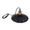 Industrial Black Metal Lotus Lampshade Vintage Retro Ceiling Chandelier Pendant Light, for Modern Loft Bar Cafe Living Room, E27