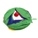 Collapsible Cat Play Tunnel Colorful Cat Outdoor Game Playing Toy 115 x 25cm