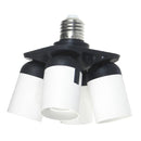 4 in 1 Socket Adapter Converter, 1 to 4 E27 Base Lamp Holder Socket Splitter for Photo Studio, Work Shop, Garage Lighting