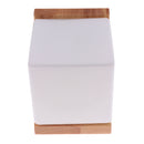 Oak Wood Frame Wall Lamp Glass Cover Light DIY Lighting Home Cafe Restaurant Shop Comfort Simple