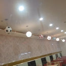 Creative Football Pendant Lamp ,Sports Theme, Glass Chandeliers Simple Modern Soccer Ceiling Lights, E27,for Bedroom Living Room Children's Room