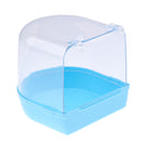 Outside Bird Parrot Bathtub With Universal Clips to Attach to Most Birdcages