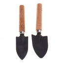Set Mini Garden Plant Tool Shovel Rake Spade with Wood Non-Slip Handle