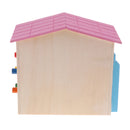 Fun Hamster Toy House with Ladder Wooden Cage Pet Small Animals Toy