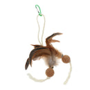 Fun Kitten Toy Cat Feather Cork Ball Sisal Rope Teaser Toy Pet Playing Props