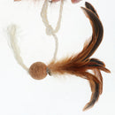 Fun Kitten Toy Cat Feather Cork Ball Sisal Rope Teaser Toy Pet Playing Props