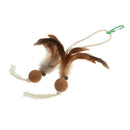 Fun Kitten Toy Cat Feather Cork Ball Sisal Rope Teaser Toy Pet Playing Props