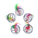 5Pcs Fun Gift Play Playing Toys False Mouse in Rat Cage Ball For Pet Cat Kitten