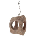 Pet Parrot Parakeet Bird Hanging Wooden Nest Stand Perch Swing Hammock Toy for Small Animals