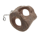 Pet Parrot Parakeet Bird Hanging Wooden Nest Stand Perch Swing Hammock Toy for Small Animals