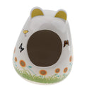 Adorable Cartoon Baby Bottle Shape Hamster House Chinchilla Mini Hut Small Animal Ceramic Hideout Cave