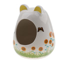 Adorable Cartoon Baby Bottle Shape Hamster House Chinchilla Mini Hut Small Animal Ceramic Hideout Cave