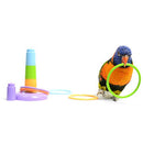 Pet Bird Play Toy Parrot Game Rings Toy Chewing Beak Toy Smart Training Toy