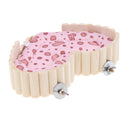 Wood & Cotton Hamster Pad Chinchilla Mat Guinea Pig Bed Small Pet Cushion,Heart Shape Hammock Bed Pad,for Hamster ,Squirrel ,Chinchilla ,Rabbit,Guinea Pig,Small Animals
