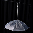 Dog Pet Puppy Umbrella High Quality Clear Plastic Transparent Metal Chain Lead