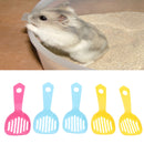 5x Plastic Litter Scoop Small Pet Hamster Squirrel Sand Waste Scooper Shovel Cleaning Tool ( Random Color )