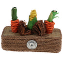 Cute Hamster Rabbit Play Toys Straw Carrot Chewing Toys Cage Decoration