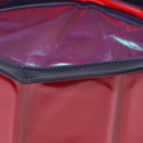 Foldable PVC Pet Play Paddling Pool Protable Puppy Swimming Cooling Bathing Tub Dia. 30cm ( Red )