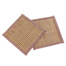 2 pieces Summer Utility Cooling Pad for Rabbits Hamsters Natural Bamboo Sleeping Mat