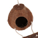 Natural Coconut Shell Bird Nest House for Pet Parrot Budgies Parakeet Cockatiels,Hamster Rat Gerbil Mice Cage Seed Feeder Toy Nesting Box,Cage Accessories
