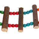 Wooden Ladder Toys Swing Suspension Bridge for Parrot Cockatiel Parakeets