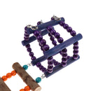 Wooden Ladder Toys Swing Suspension Bridge for Parrot Cockatiel Parakeets