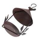Durable Iron Bird Feeder Outdoor Decor Food Container Easy Cleaning