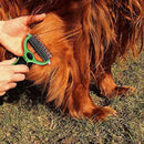 Plastic Pet Hair Removal Brush with Two Sided Open Knot Grooming Rake Comb