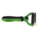 Plastic Pet Hair Removal Brush with Two Sided Open Knot Grooming Rake Comb