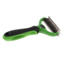 Plastic Pet Hair Removal Brush with Two Sided Open Knot Grooming Rake Comb