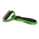 Plastic Pet Hair Removal Brush with Two Sided Open Knot Grooming Rake Comb