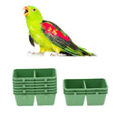 10Pcs 2in1 Bird Parrot Food Water Plastic Bowl Cups Pigeons Feeding Feeder