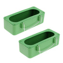 2 PCS,Bird Food Feeding Bowl Food Water Cup Holder for Parrot Macaw African Grey Budgie Parakeet Cockatiel Conure Finch