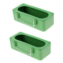 2 PCS,Bird Food Feeding Bowl Food Water Cup Holder for Parrot Macaw African Grey Budgie Parakeet Cockatiel Conure Finch