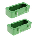 2 PCS,Bird Food Feeding Bowl Food Water Cup Holder for Parrot Macaw African Grey Budgie Parakeet Cockatiel Conure Finch