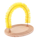 Pet Play Interactive Toy ,Cat Arch Massager Brush with Scratcher Board , Prevent Hairballs and Control Hair Shedding,Grooming Tools