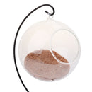 Beautiful Small Pet Bird Nest Parrot Hamster Glass Birdhouse Cage Accessory