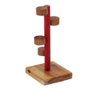 Wood Perch Bird Platform Stand Playground Cage Accessories for Hamster Exercise Toy