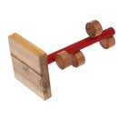 Wood Perch Bird Platform Stand Playground Cage Accessories for Hamster Exercise Toy