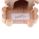 Hamster House Wooden Small Animal Pet Gerbil Hideout Wood Hut Chew Toy 10 x 15 x 10cm