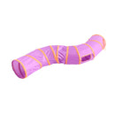 Collapsible 130cm Tube Play Tunnel Fun Hide Toy For Pet Cat Rabbit Ferrets, S- Shaped Design