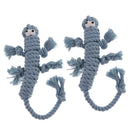 Rope Lizard Chew Toy For Cats, Kittens And Dogs, Puppies 100% Natural Cotton