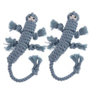 Rope Lizard Chew Toy For Cats, Kittens And Dogs, Puppies 100% Natural Cotton