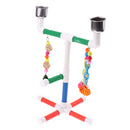 Pet Parrot Wood Stand Perches Toy For Bird Parrots Cockatoo,Budgie,Canary