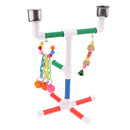 Pet Parrot Wood Stand Perches Toy For Bird Parrots Cockatoo,Budgie,Canary