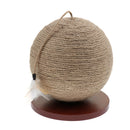 Cat Toy Ball Sisal Cat Scratching Pad Pet Kitten Playing Jumping Catch Toys