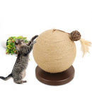 Cat Toy Ball Sisal Cat Scratching Pad Pet Kitten Playing Jumping Catch Toys